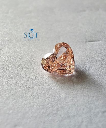 1 CT Vivid Pink Heart Shape Lab Grown Diamond | Fancy Pink Premium Loose Diamond for Custom Jewelry