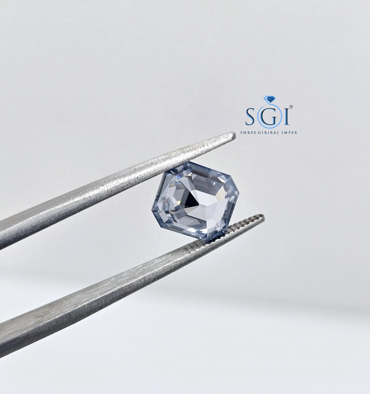 Emerald Shape 2.80 Carat Intense Blue Moissanite Diamond – Loose Stone for Custom Jewelry & Rings