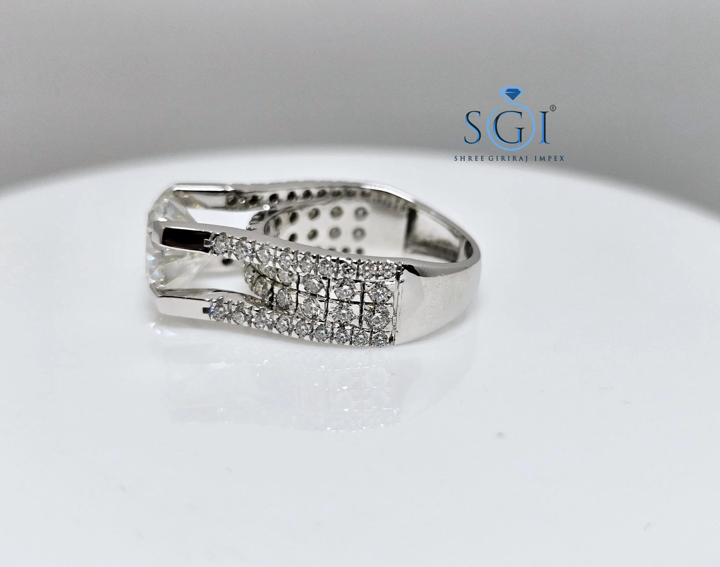 4 Carat Lab Created Diamond Ring – Solid Gold Wedding Band – Elegant & Ethical