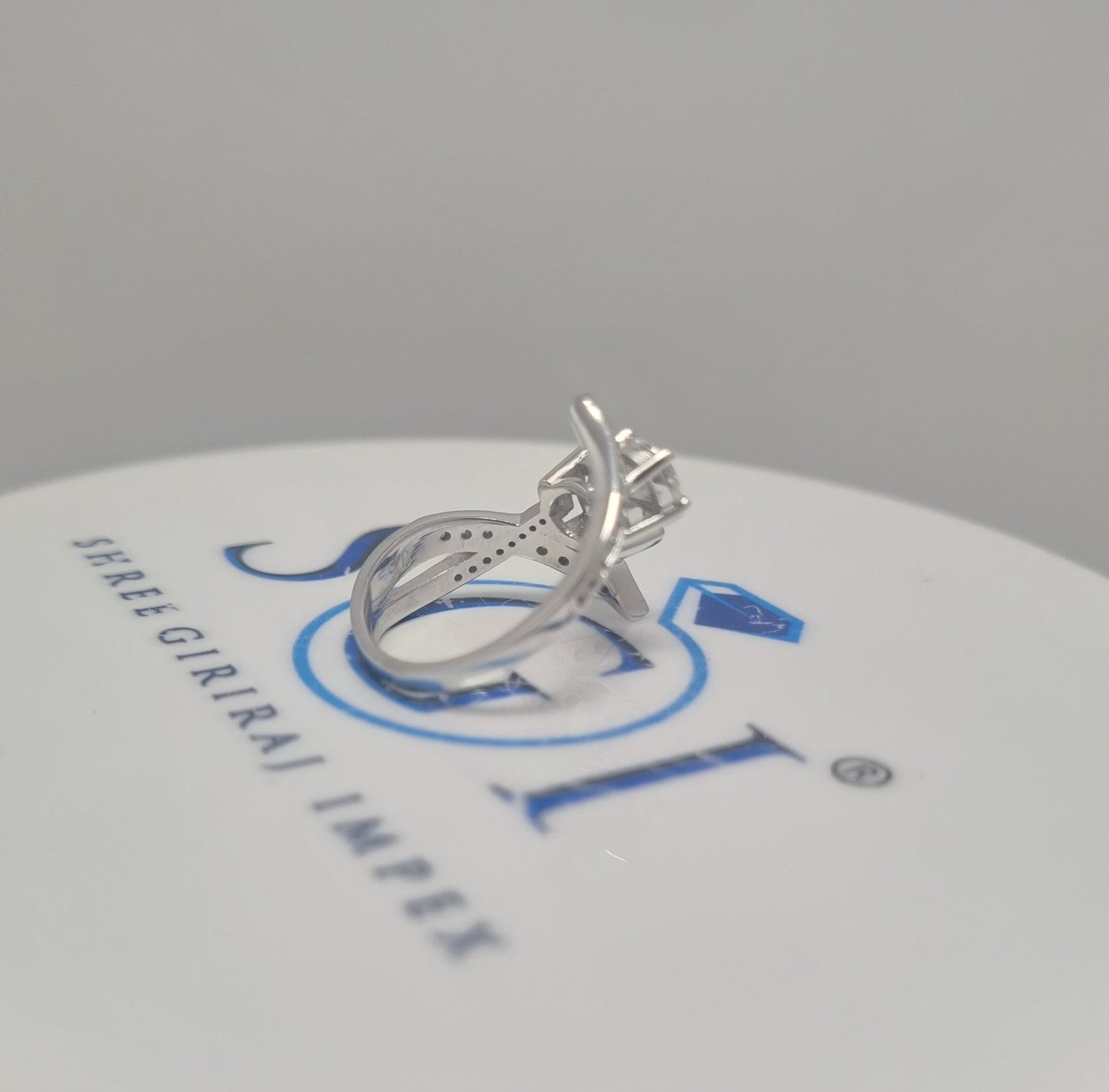 1.8ctw Lab-Grown Diamond Engagement Ring: White Gold, EF VVS/VS