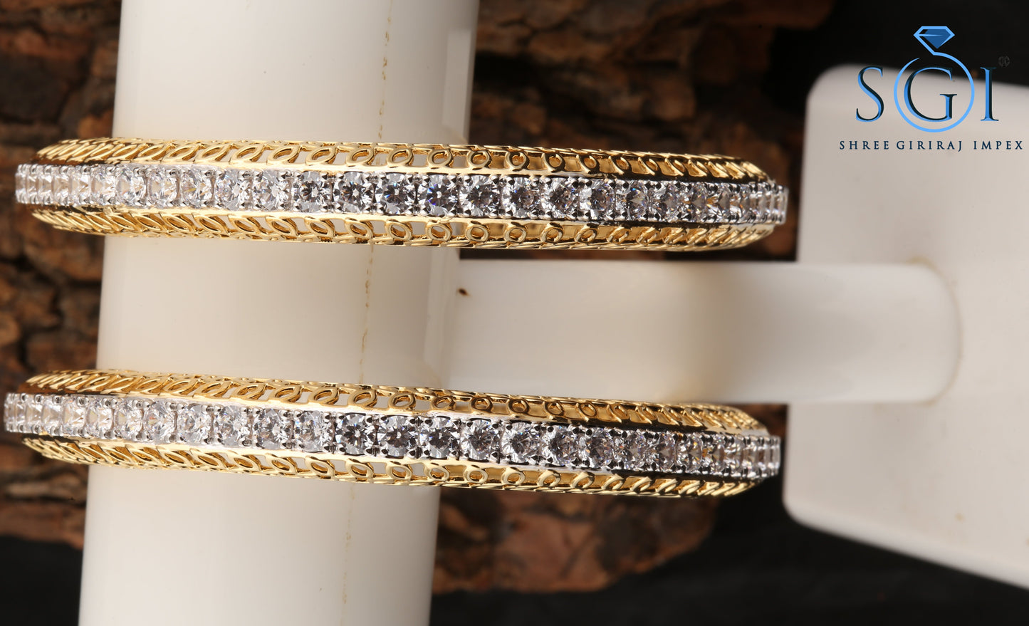 15ctw Moissanite Round Cut Diamond Bangles, Elegance Diamond Bangle, Set Of 2 Single Diamond Line Bangle Set, Party Wear Bangles For Womens, Bridal Wear Bangles, Gift For Mom