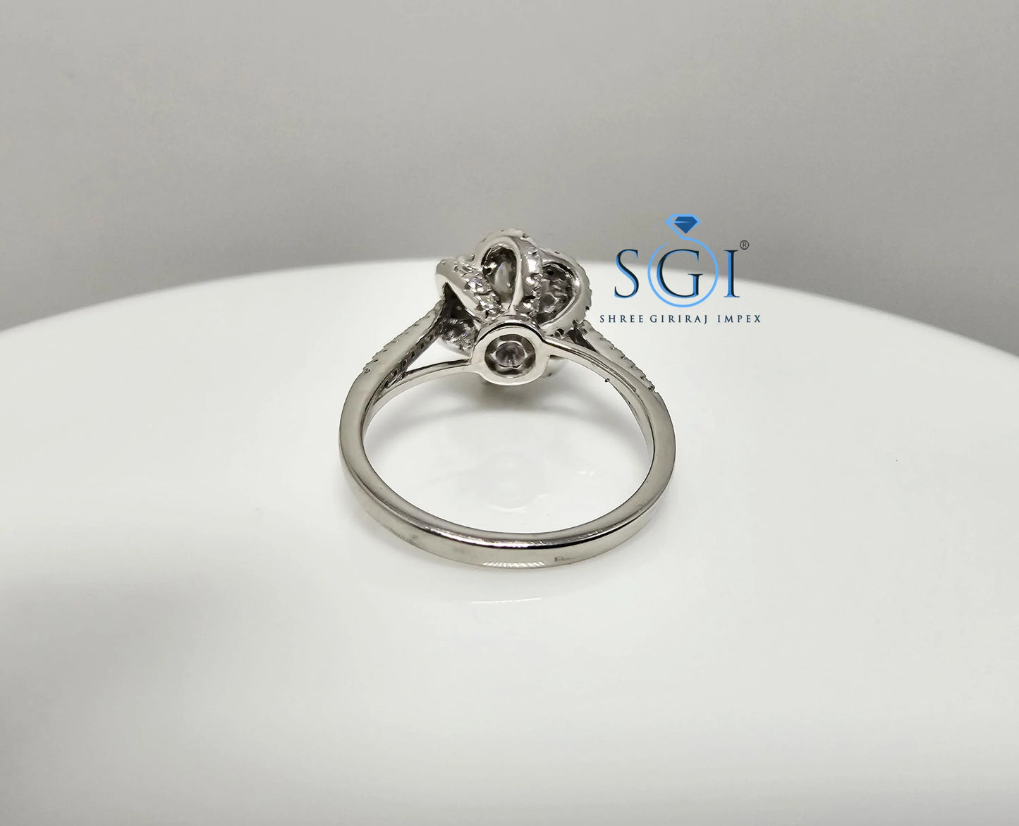 925 Sterling Silver Vintage Ring – 2.5ctw Moissanite Diamond Solitaire