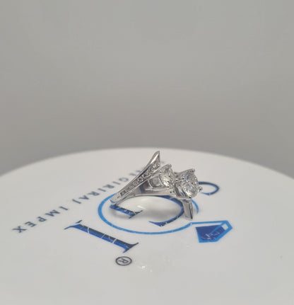 1.8ctw Lab-Grown Diamond Engagement Ring: White Gold, EF VVS/VS