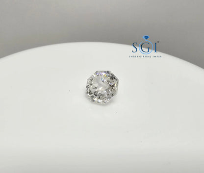 4.04 Ct Octagonal Modified Brilliant Cut White Moissanite Diamond Ideal for Fine Jewellery Settings