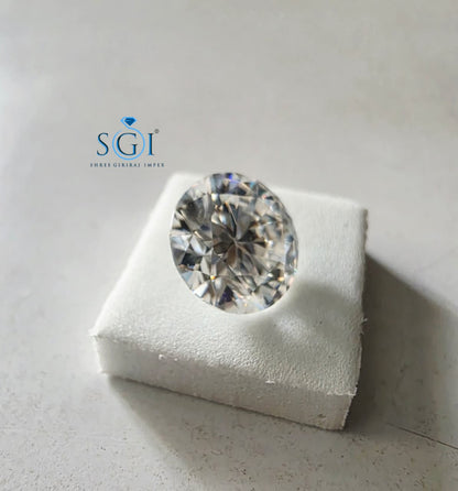 2.16 CT Round Moissanite Loose Stone, 8.5mm D Color VVS1 GRA Certified Gemstone, Premium Diamond Alternative, Custom Jewelry Stone