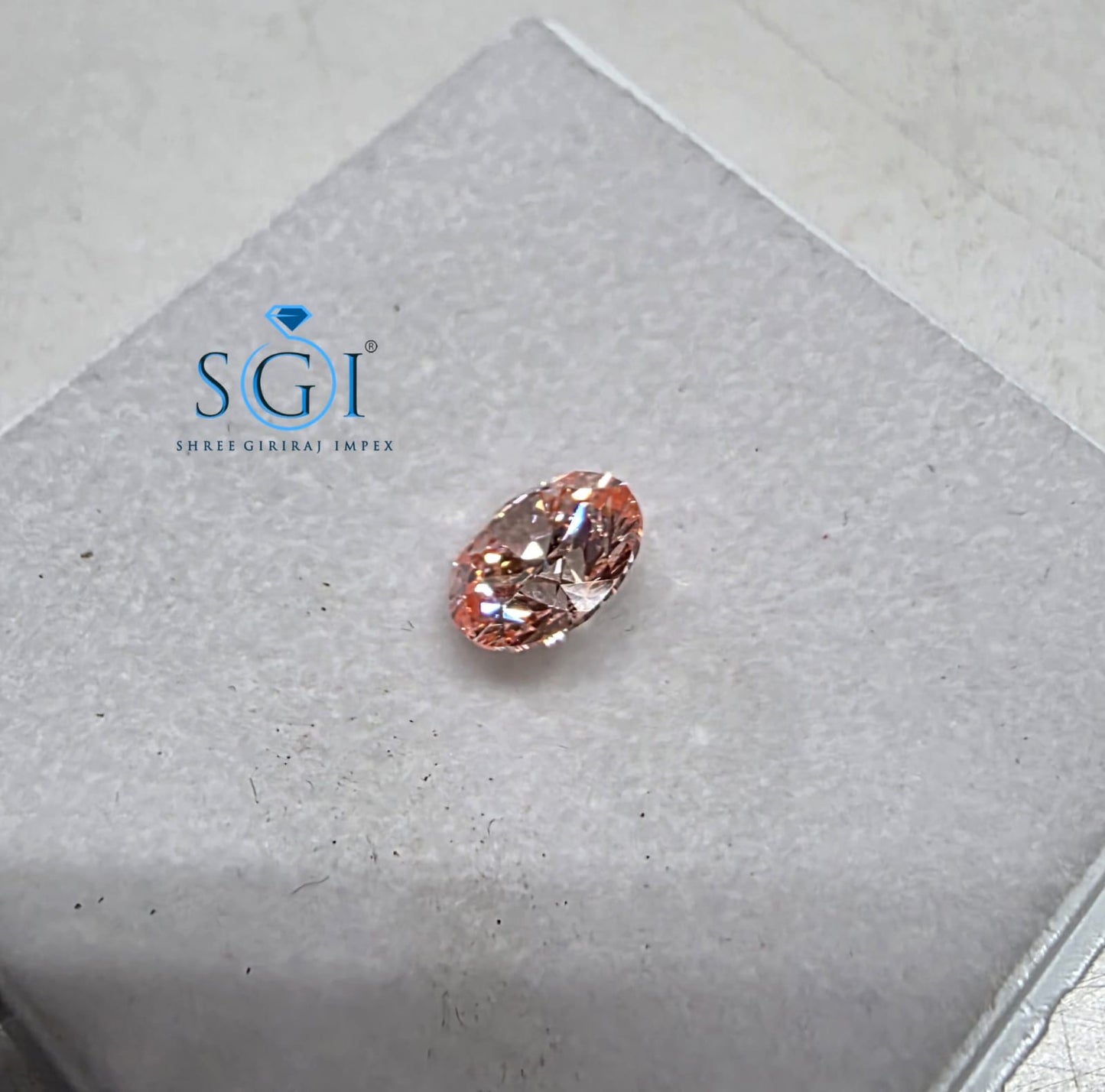 **2 CT 8mm Fancy Pink Lab Grown Diamond Round VS1 Loose Stone | Premium Lab Created Pink Diamond for Custom Jewelry