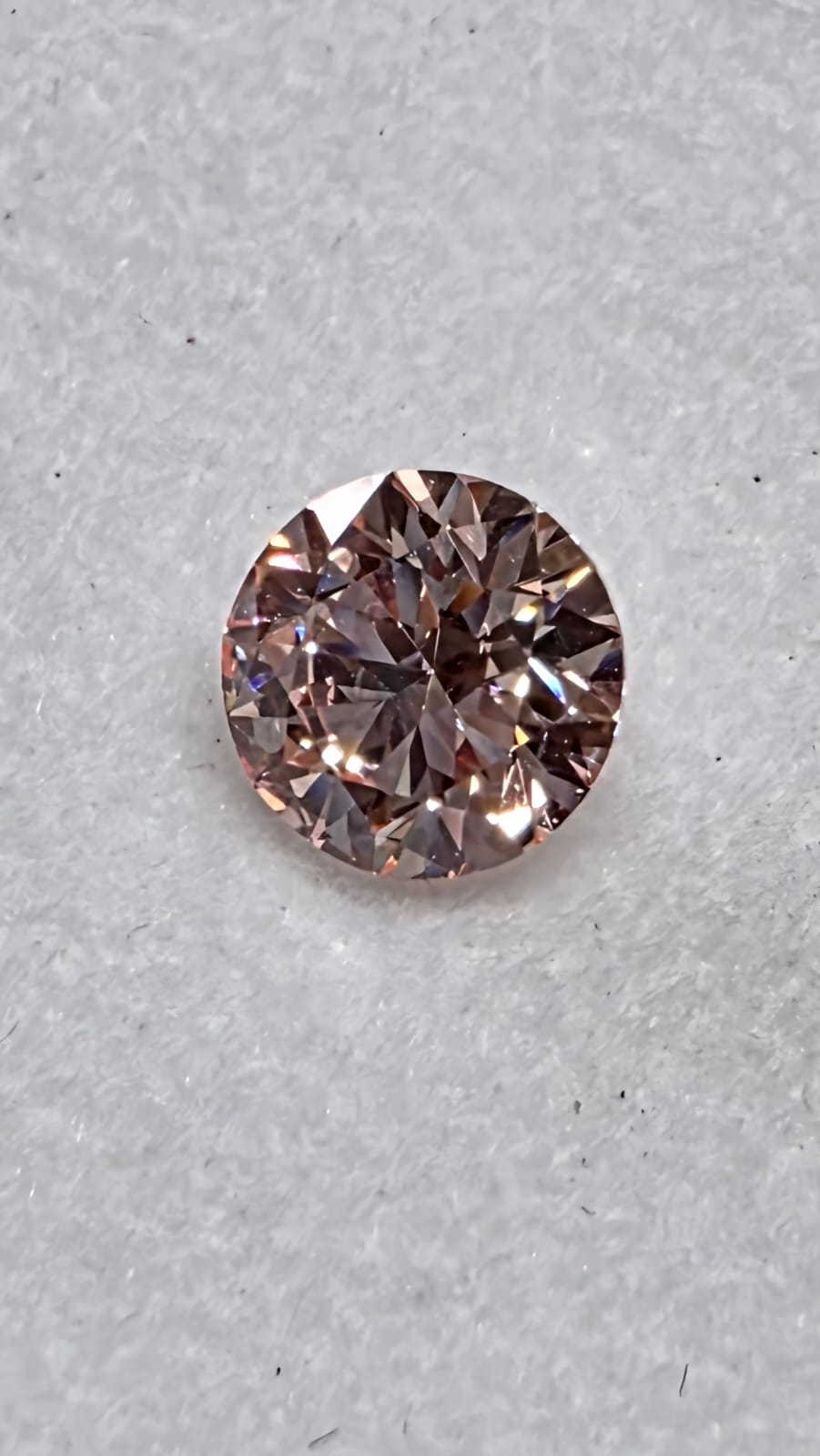 **2 CT 8mm Fancy Pink Lab Grown Diamond Round VS1 Loose Stone | Premium Lab Created Pink Diamond for Custom Jewelry