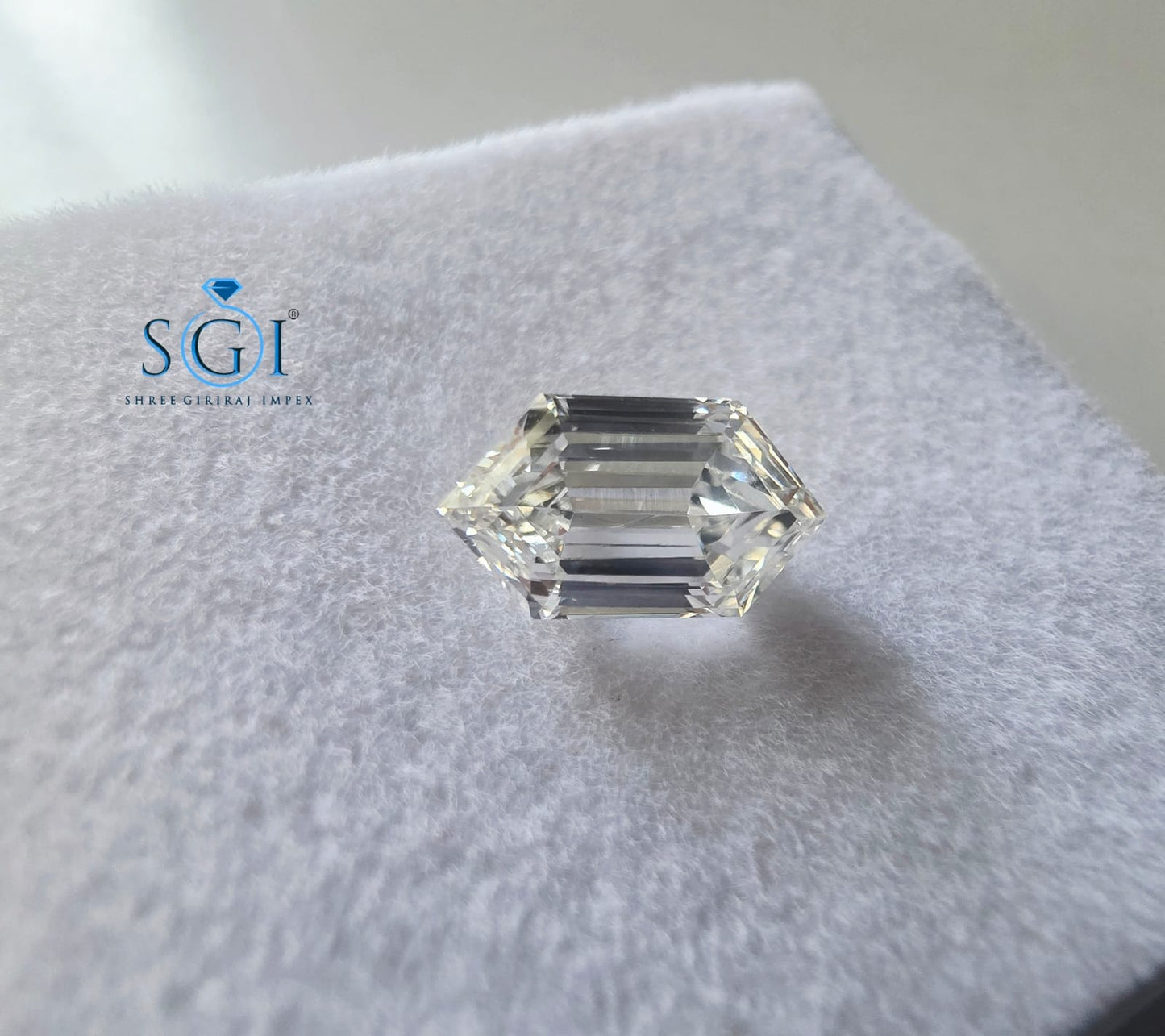 2 CT Hexagon Shape CVD Lab Grown Diamond | G Color VS1 Premium Lab Created Loose Diamond for Jewelry