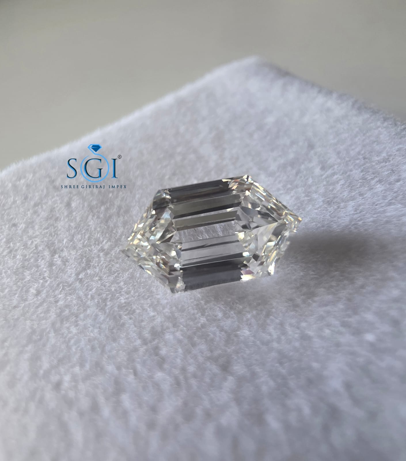 2 CT Hexagon Shape CVD Lab Grown Diamond | G Color VS1 Premium Lab Created Loose Diamond for Jewelry