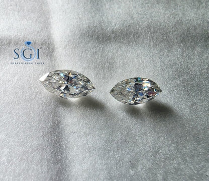 7.80 CT Fancy Marquise Moissanite Loose Stone 8x16mm | Lab Created Gemstone for Custom Jewelry