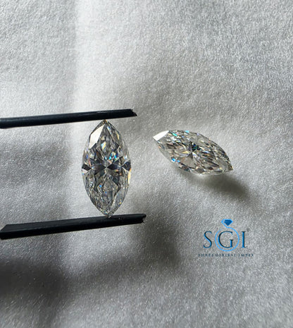 7.80 CT Fancy Marquise Moissanite Loose Stone 8x16mm | Lab Created Gemstone for Custom Jewelry