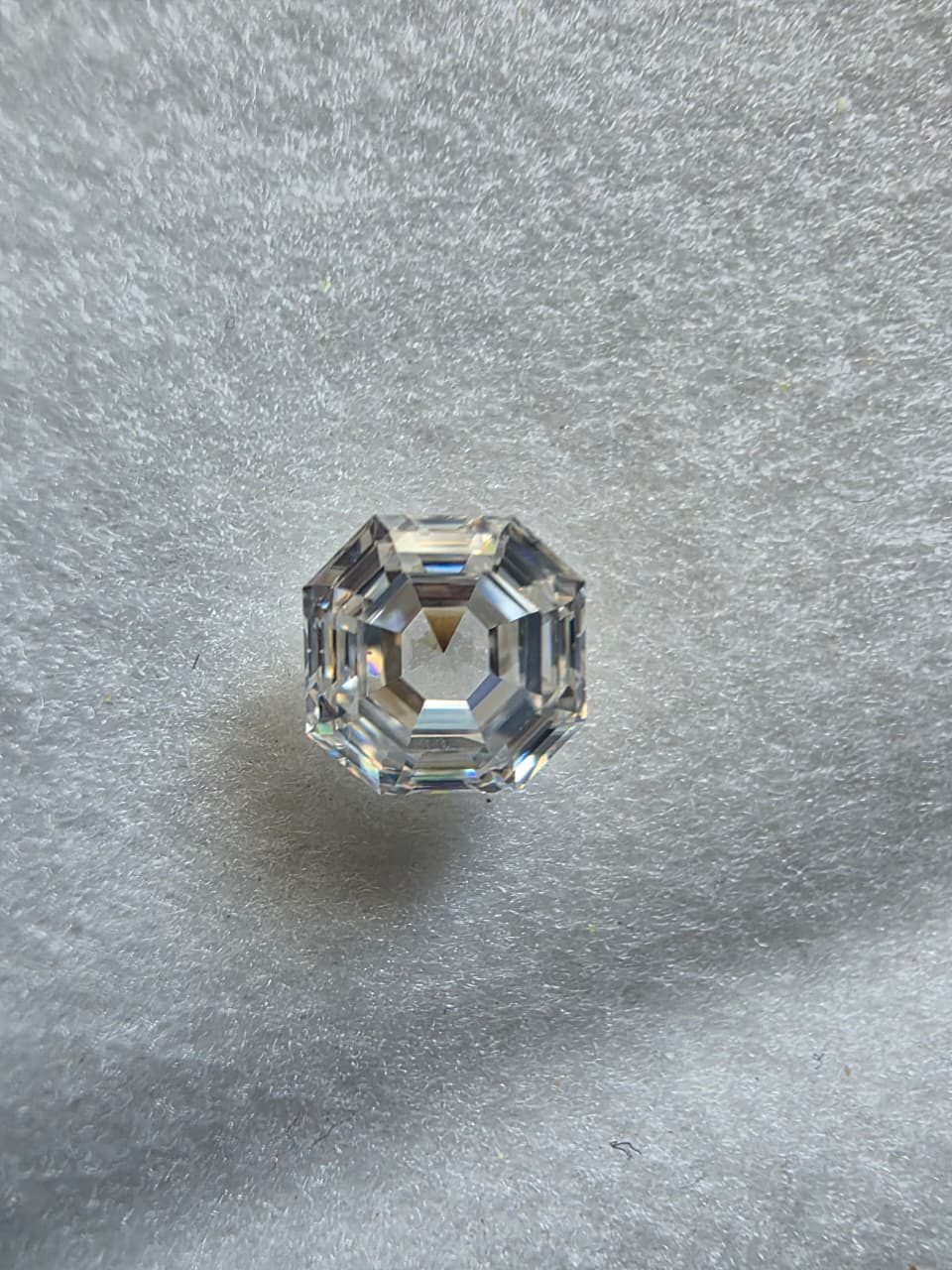 2.10 CT 7.5mm Octavia Asscher Cut White Moissanite D Color VVS1 | Handmade Lab Created Loose Gemstone (Copy)