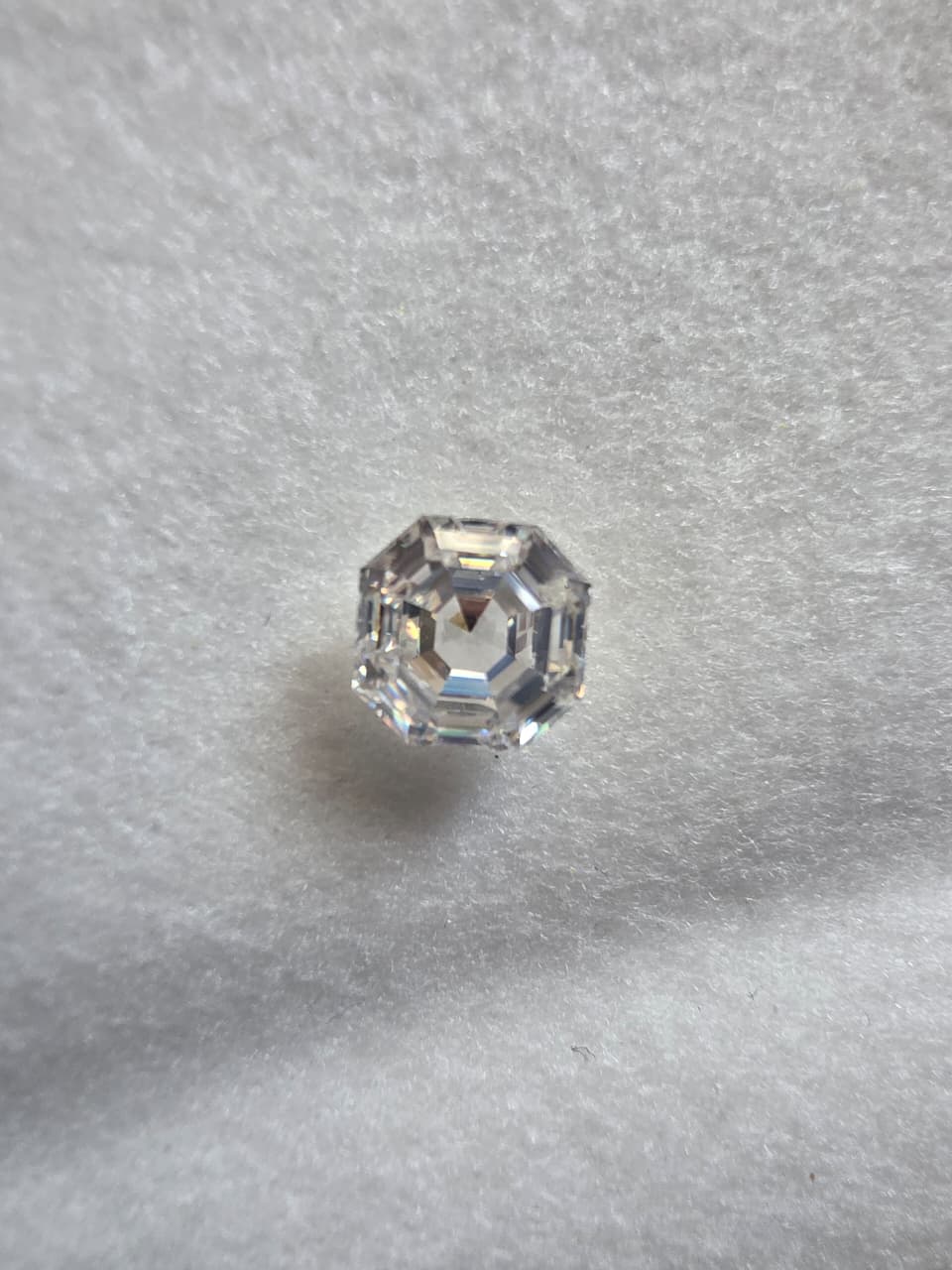 2.10 CT 7.5mm Octavia Asscher Cut White Moissanite D Color VVS1 | Handmade Lab Created Loose Gemstone (Copy)