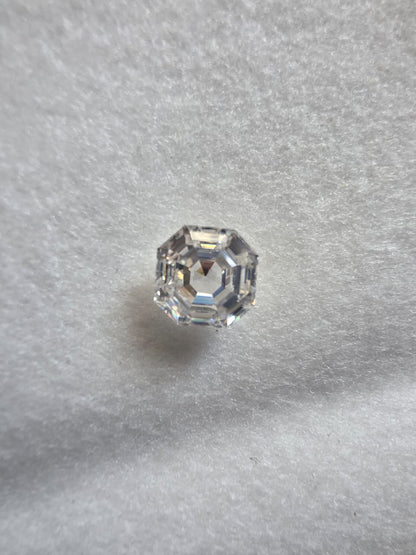 2.10 CT 7.5mm Octavia Asscher Cut White Moissanite D Color VVS1 | Handmade Lab Created Loose Gemstone (Copy)