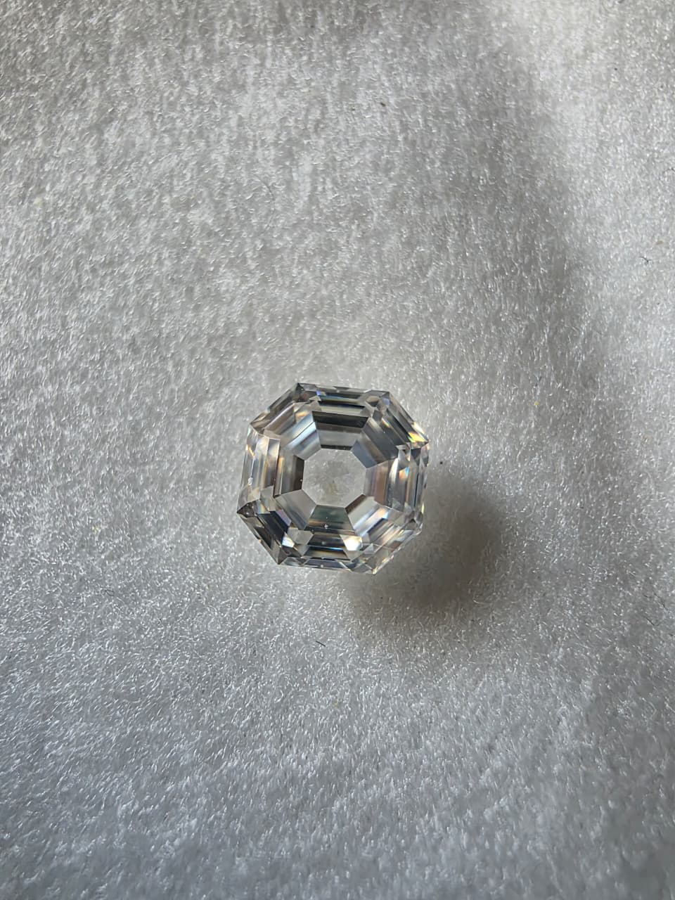 2.10 CT 7.5mm Octavia Asscher Cut White Moissanite D Color VVS1 | Handmade Lab Created Loose Gemstone (Copy)