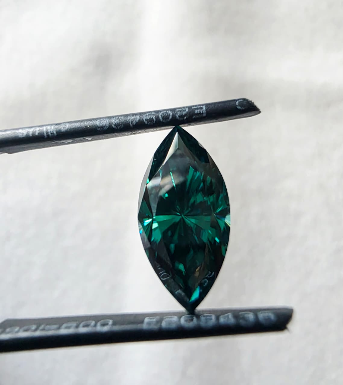 3.40 CT 7x14mm Green Marquise Shape Moissanite | Premium Lab Created Loose Gemstone