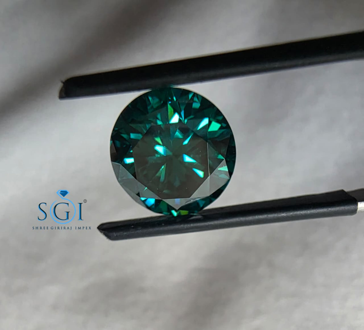 3.60 CT 10.5mm Round Green Moissanite | Premium Quality Loose Lab Created Gemstone for Jewelry Makingt 10.5mm Round Green Moissanite Stone | Premium Quality Loose Gemstone for Jewellery Making