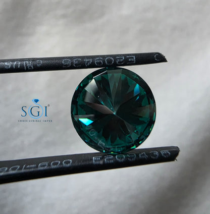 3.60 CT 10.5mm Round Green Moissanite | Premium Quality Loose Lab Created Gemstone for Jewelry Makingt 10.5mm Round Green Moissanite Stone | Premium Quality Loose Gemstone for Jewellery Making