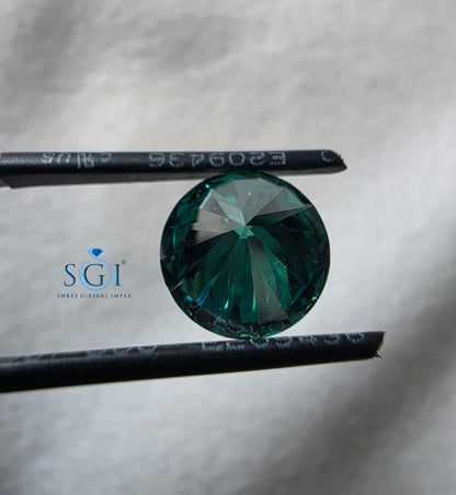 3.60 CT 10.5mm Round Green Moissanite | Premium Quality Loose Lab Created Gemstone for Jewelry Makingt 10.5mm Round Green Moissanite Stone | Premium Quality Loose Gemstone for Jewellery Making