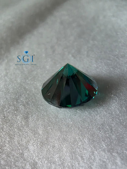 3.60 CT 10.5mm Round Green Moissanite | Premium Quality Loose Lab Created Gemstone for Jewelry Makingt 10.5mm Round Green Moissanite Stone | Premium Quality Loose Gemstone for Jewellery Making