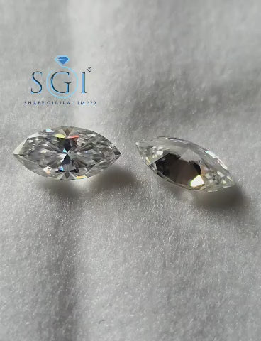 7.80 CT Fancy Marquise Moissanite Loose Stone 8x16mm | Lab Created Gemstone for Custom Jewelry