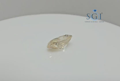 3.50 Ct Canary Yellow Oval Moissanite Diamond: 8x12mm Gemstone