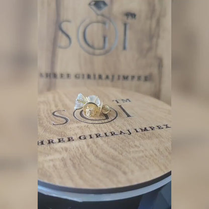 Yellow Gold Moissanite Stud Earrings: 2ctw Round Solitaire