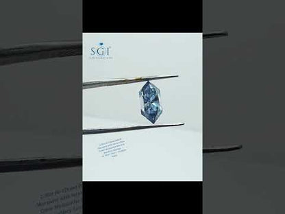 2.50ct Intense Blue Dutch Marquise Moissanite | 6x12mm Loose Gemstone