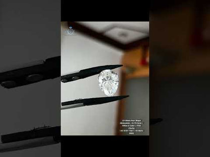 11.70Ct 13×18mm Pear Shape Moissanite Loose Stone | G Color VVS1 | Premium Diamond Look Gemstone