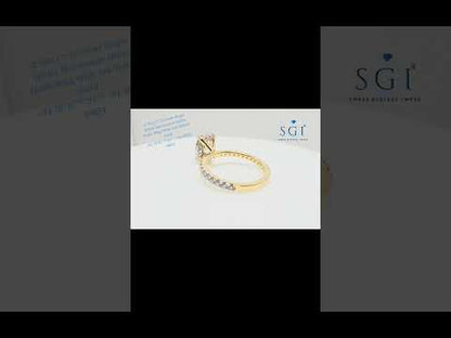 The SGI Signature: 2.70ct Oval Moissanite Hidden Halo Ring