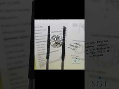 2.50ct Round Brilliant Lab Grown Diamond - E VS1 - IGI Certified - Premium Solitaire Jewellery Stone