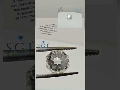 4.04 Ct Octagonal Modified Brilliant Cut White Moissanite Diamond – Perfect for Fine Jewellery Settings