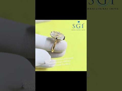 Exquisite 10 Carat Cushion Cut Lab Grown Diamond Engagement Ring | 18k Gold Hidden Halo Masterpiece