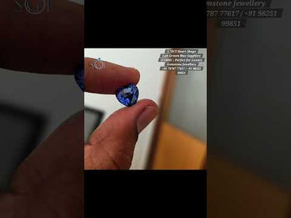 Luxury 5.70 Ct Lab-Created Blue Sapphire Heart Shape 11mm | Fine Jewellery Stone