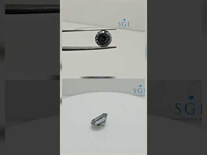 10mm Round Grey Moissanite Diamond 3.80ct – VVS1 Clarity for Custom Jewelry