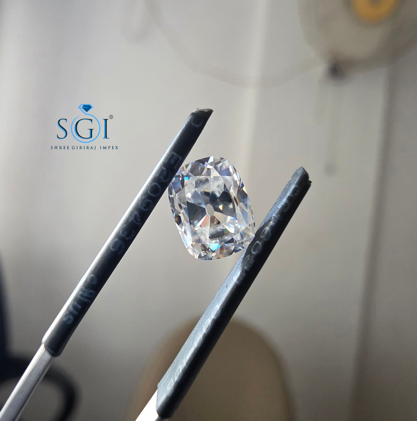 1.90Ct 6×9mm Old Mine Cushion Moissanite Loose Stone | D Color VVS1 | Premium Diamond Look Gemstone