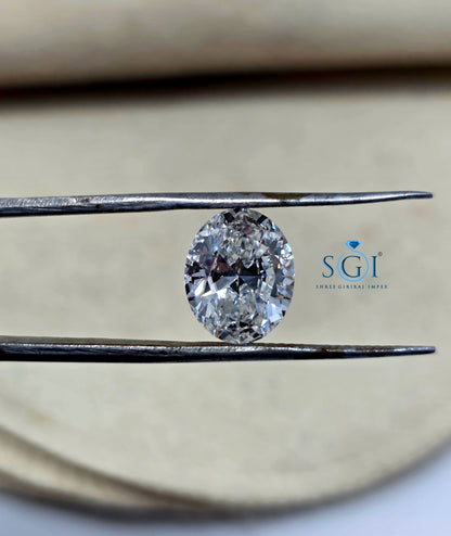 IGI Certified 3.03 Ct Oval Cut Lab Grown Diamond Solitaire – Premium Quality