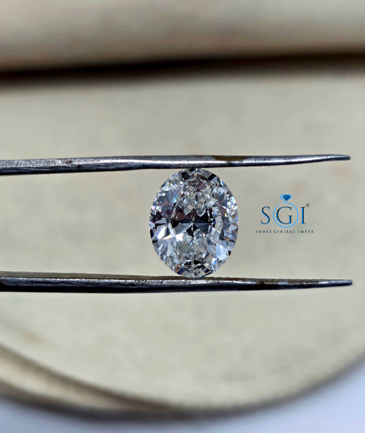 IGI Certified 3.03 Ct Oval Cut Lab Grown Diamond Solitaire – Premium Quality